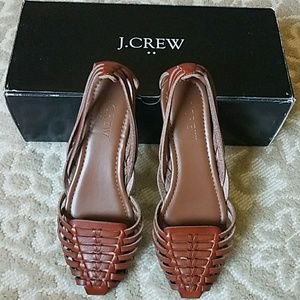Jcrew leather Huarache sandals